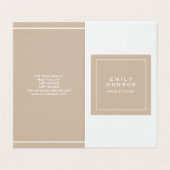 Luxury Linen Plain Modern minimalist Visitekaartje (Buitenkant ongevouwen)