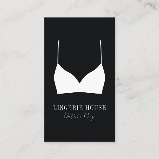 Luxury Lingerie Boutique Logo Visitekaartje (Voorkant)