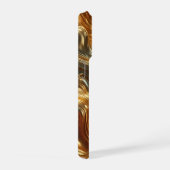 Luxury Liquid Gold Waves - Seamless Metallic Fluid iPhone Hoesje (Rechterkant)
