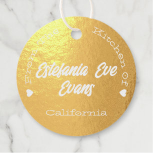 Luxury Logo Signature Sjabloon Hecht Gold Effect Bedankjes Labels