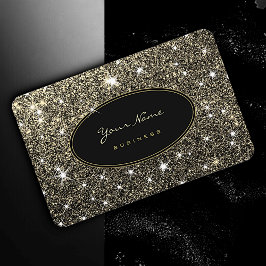 Luxury Luminous Golden Glitter Glam Stars Elegant Visitekaartje
