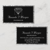 Luxury Makeup Artist Wedding Planner Diamond Visitekaartje (Voorkant / Achterkant)