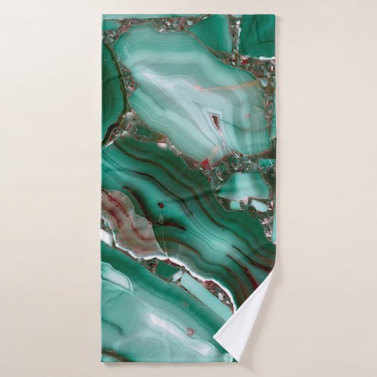 Luxury Malachite Gemstone Agate Marble Bad Handdoek (Badhanddoek)