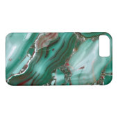 Luxury Malachite Gemstone Agate Marble Case-Mate iPhone Case (Achterkant (Horizontaal))