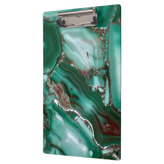 Luxury Malachite Gemstone Agate Marble Klembord (Links)