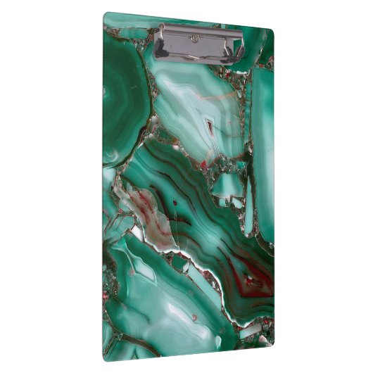 Luxury Malachite Gemstone Agate Marble Klembord (Rechts)