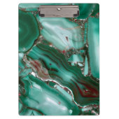 Luxury Malachite Gemstone Agate Marble Klembord (Voorkant)