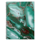 Luxury Malachite Gemstone Agate Marble Notitieboek (Voorkant)