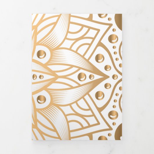 Luxury Mandala 11 Drieluik Wenskaart (Cover)