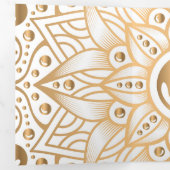Luxury Mandala 11 Drieluik Wenskaart (Binnenzijde eerst)