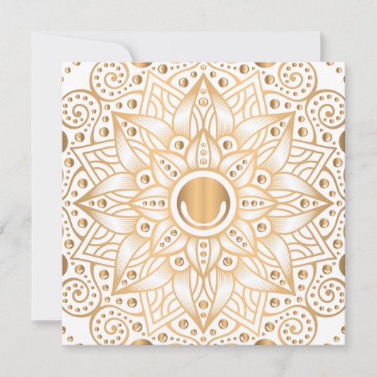 Luxury Mandala 11 Feestdagenkaart (Voorkant)