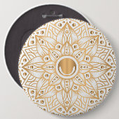 Luxury Mandala 11 Ronde Button 6,0 Cm (Voorkant /achterkant)