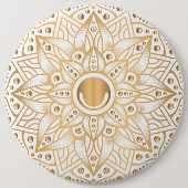 Luxury Mandala 11 Ronde Button 6,0 Cm (Voorkant)