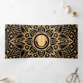 Luxury Mandala 12 Drieluik Wenskaart (Binnen)