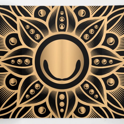 Luxury Mandala 12 Drieluik Wenskaart (Binnenkant midden)