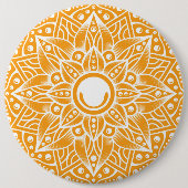 Luxury Mandala 13 Ronde Button 6,0 Cm (Voorkant)