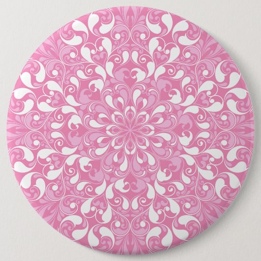 Luxury Mandala 18 Ronde Button 6,0 Cm (Voorkant)