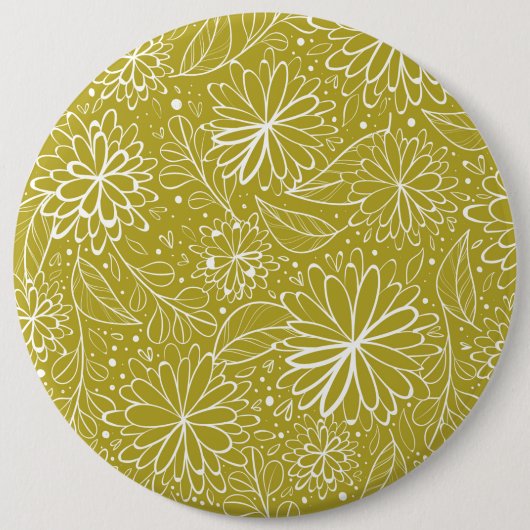 Luxury Mandala 29 Ronde Button 6,0 Cm (Voorkant)