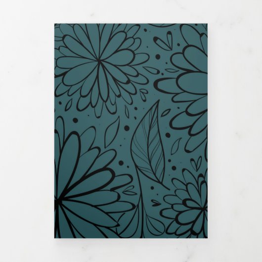 Luxury Mandala 30 Drieluik Wenskaart (Cover)