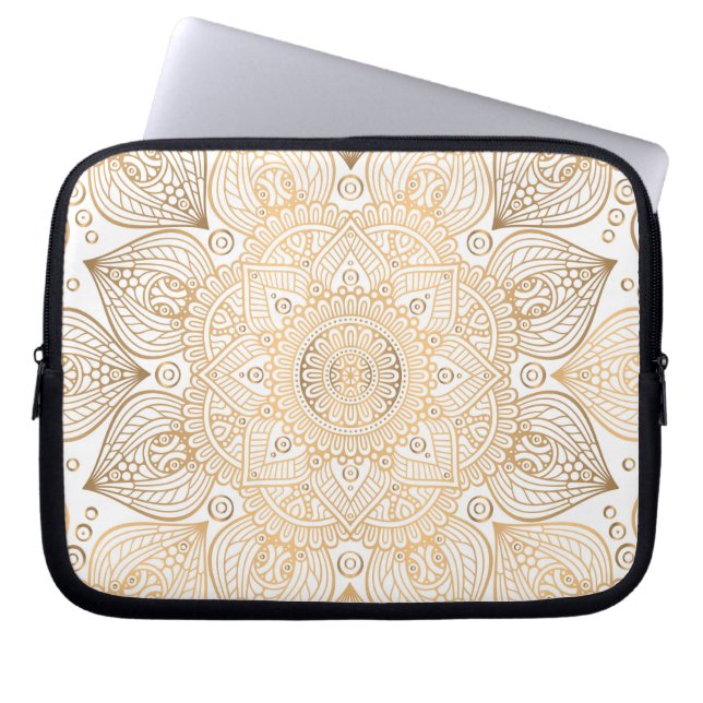 Luxury Mandala 34 Laptop Sleeve (Voorkant)