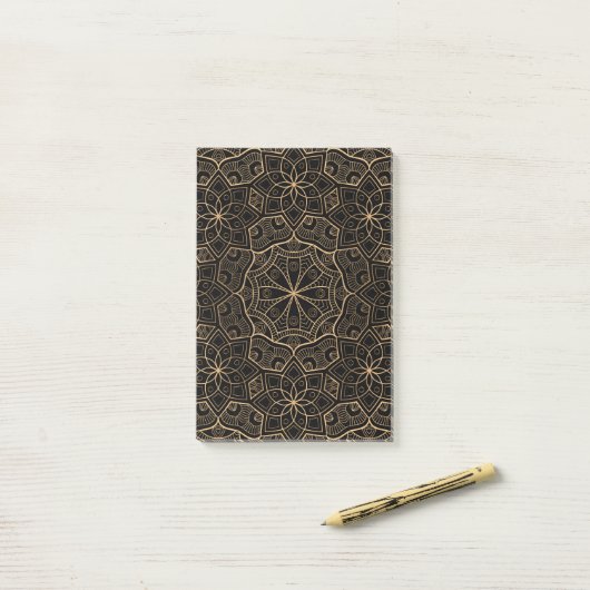 Luxury Mandala 3 Post-it® Notes (Op bureau)