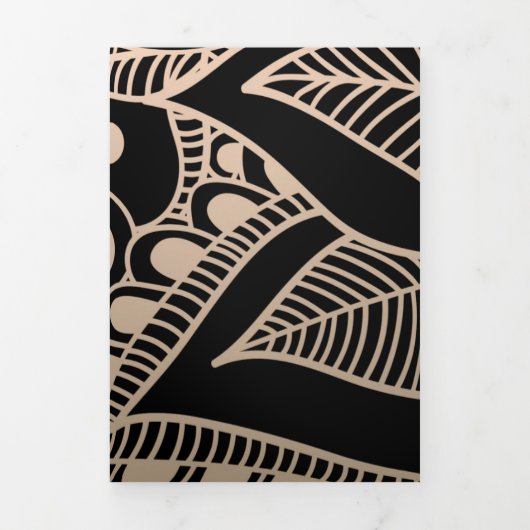 Luxury Mandala 42 Drieluik Wenskaart (Cover)