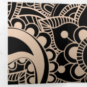 Luxury Mandala 42 Drieluik Wenskaart (Binnenzijde eerst)