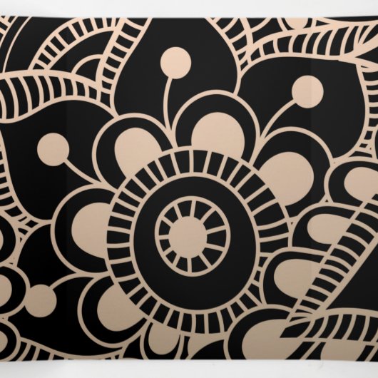 Luxury Mandala 42 Drieluik Wenskaart (Binnenkant midden)