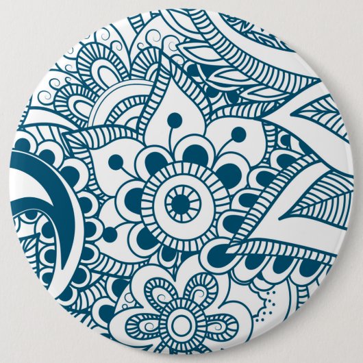 Luxury Mandala 47 Ronde Button 6,0 Cm (Voorkant)