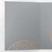Luxury Mandala 49 Drieluik Wenskaart (Binnenzijde eerst)