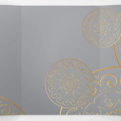 Luxury Mandala 49 Drieluik Wenskaart (Binnenkant midden)