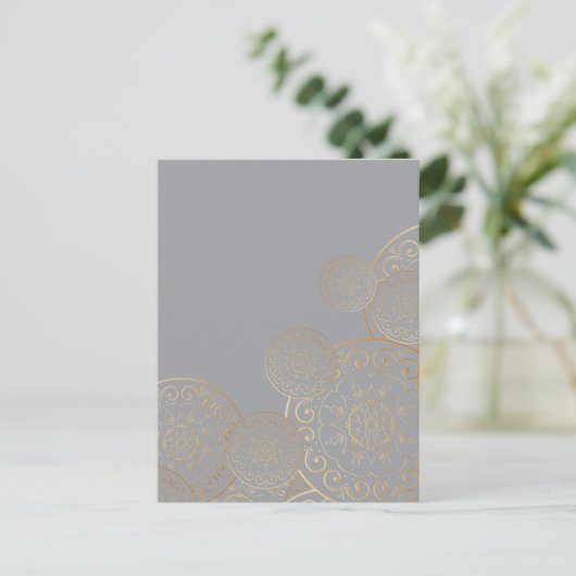 Luxury Mandala 49 Feestdagenkaart (Staand voorkant)