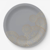 Luxury Mandala 49 Papieren Bordje (Voorkant)