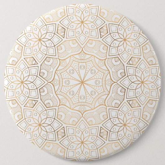 Luxury Mandala 4 Ronde Button 6,0 Cm (Voorkant)