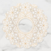 Luxury Mandala 4 Wijnglaslabel (Voorkant)