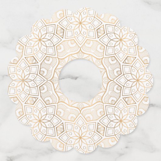 Luxury Mandala 4 Wijnglaslabel (Voorkant)