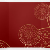 Luxury Mandala 50 Drieluik Wenskaart (Binnenkant midden)