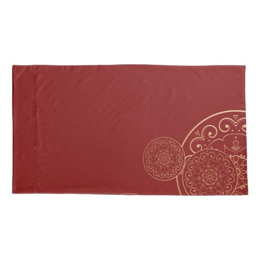 Luxury Mandala 50 Kussensloop (Achterkant)