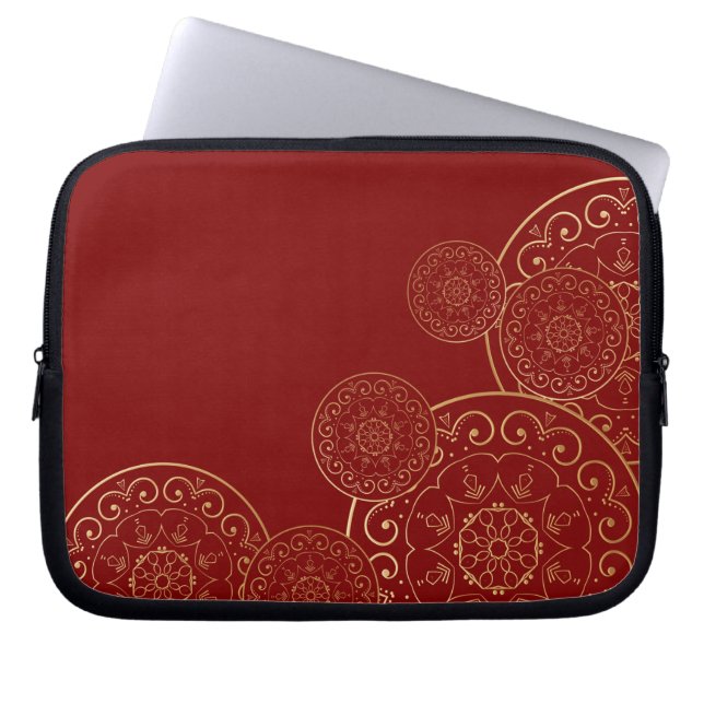 Luxury Mandala 50 Laptop Sleeve (Voorkant)