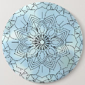 Luxury Mandala 56 Ronde Button 6,0 Cm (Voorkant)