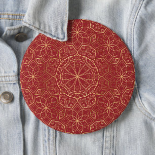 Luxury Mandala 6 Ronde Button 6,0 Cm