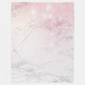 Luxury Marble Glitter Fleece Deken (Voorkant)