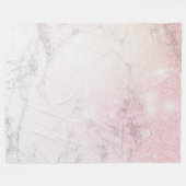 Luxury Marble Glitter Fleece Deken (Voorkant (Horizontaal))