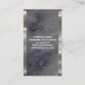 Luxury Marble | Metaalversiering Visitekaartje (Achterkant)