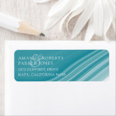 Luxury Marble Wedding Return-adres Etiket (Insitu)