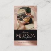 Luxury Med Spa Wellness Arch Luxe Photo Black Rose Visitekaartje (Voorkant)