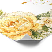 Luxury Mediterranean Lemons & Flowers Memorial Poster (Hoek)