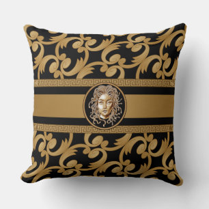Luxury Medusa Baroque Gold Kussen