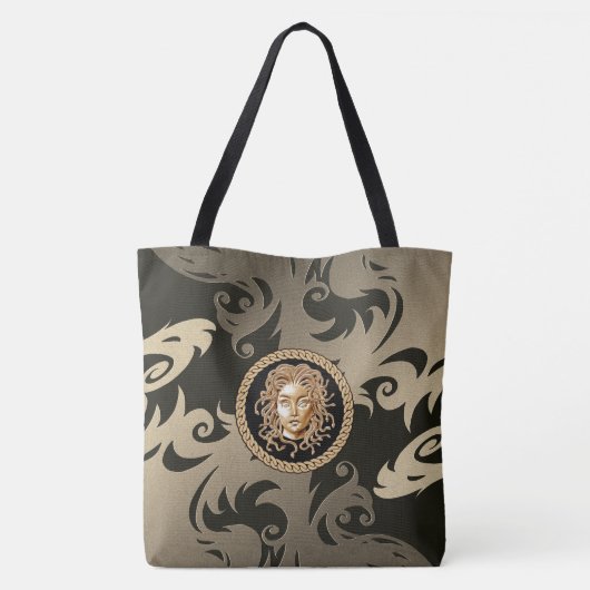 Luxury Medusa Baroque Tote Bag (Achterkant)