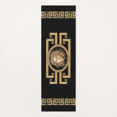 Luxury Medusa Black & Gold Yogamat (Voorkant)